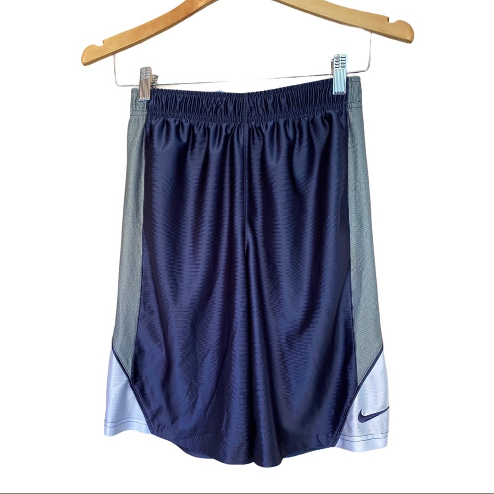 Nike Youth Throwback Athletic Basketball Shorts Blue Medium